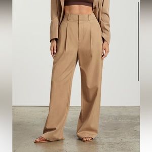 Everlane Way-High Drape Pant size 4 Ash Brown